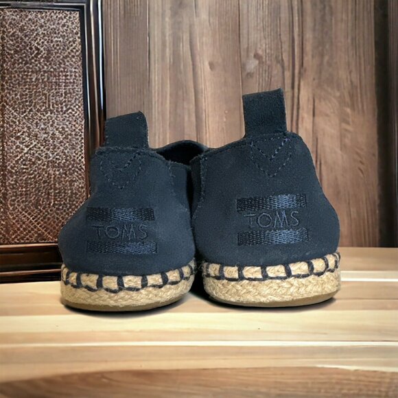 Toms Suede Tassel Shoes, Blue, Women’s W7 Super Cute & Comfortable - Picture 5 of 8